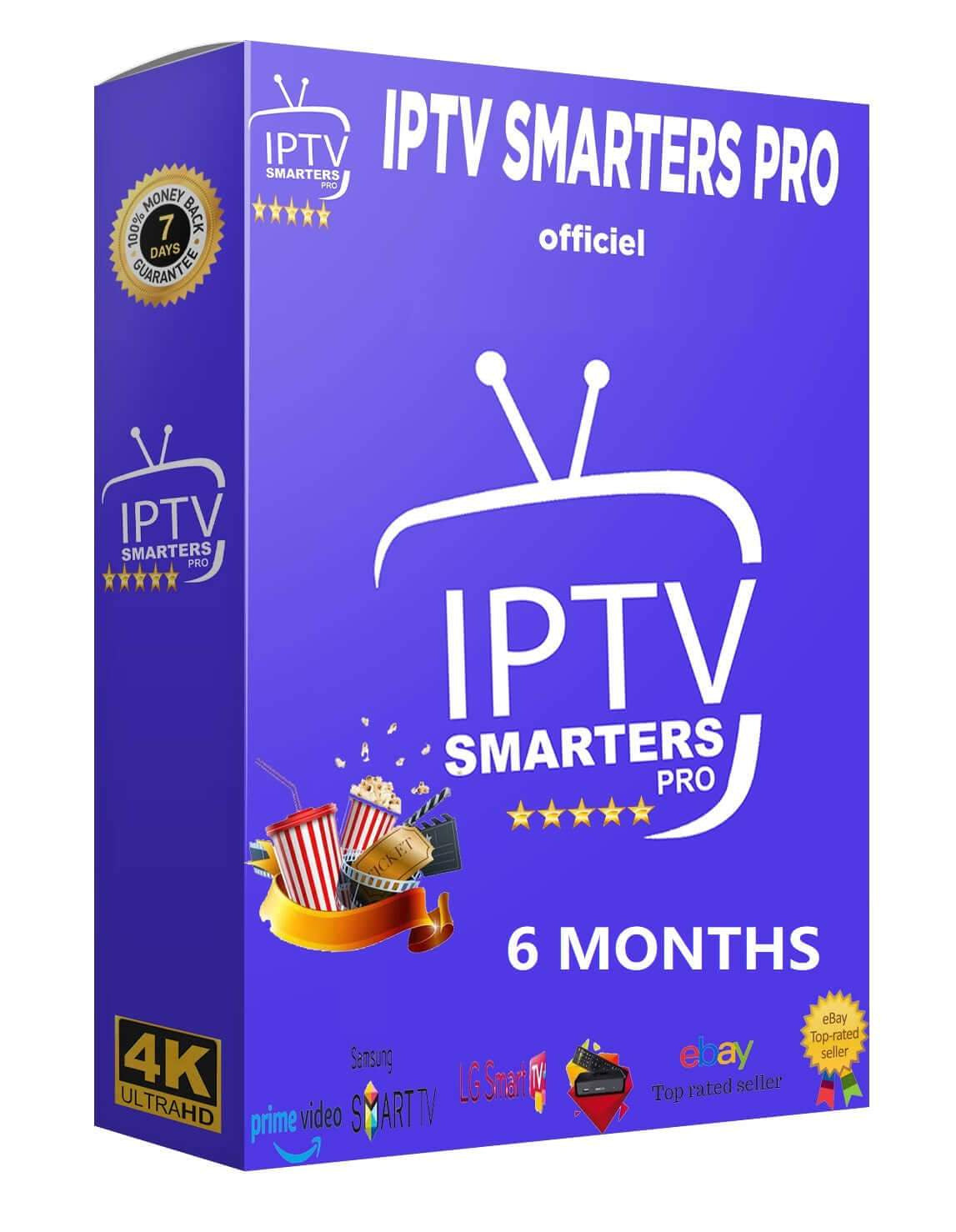 Abonnement IPTV SMARTERS PRO 6 mois